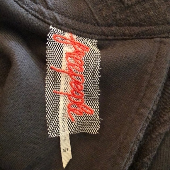 Free People Textured Knit Black Bodycon Dress with Sheer Mesh Cutout – Small - Picture 3 of 7